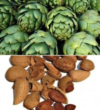 mandorle e carciofi